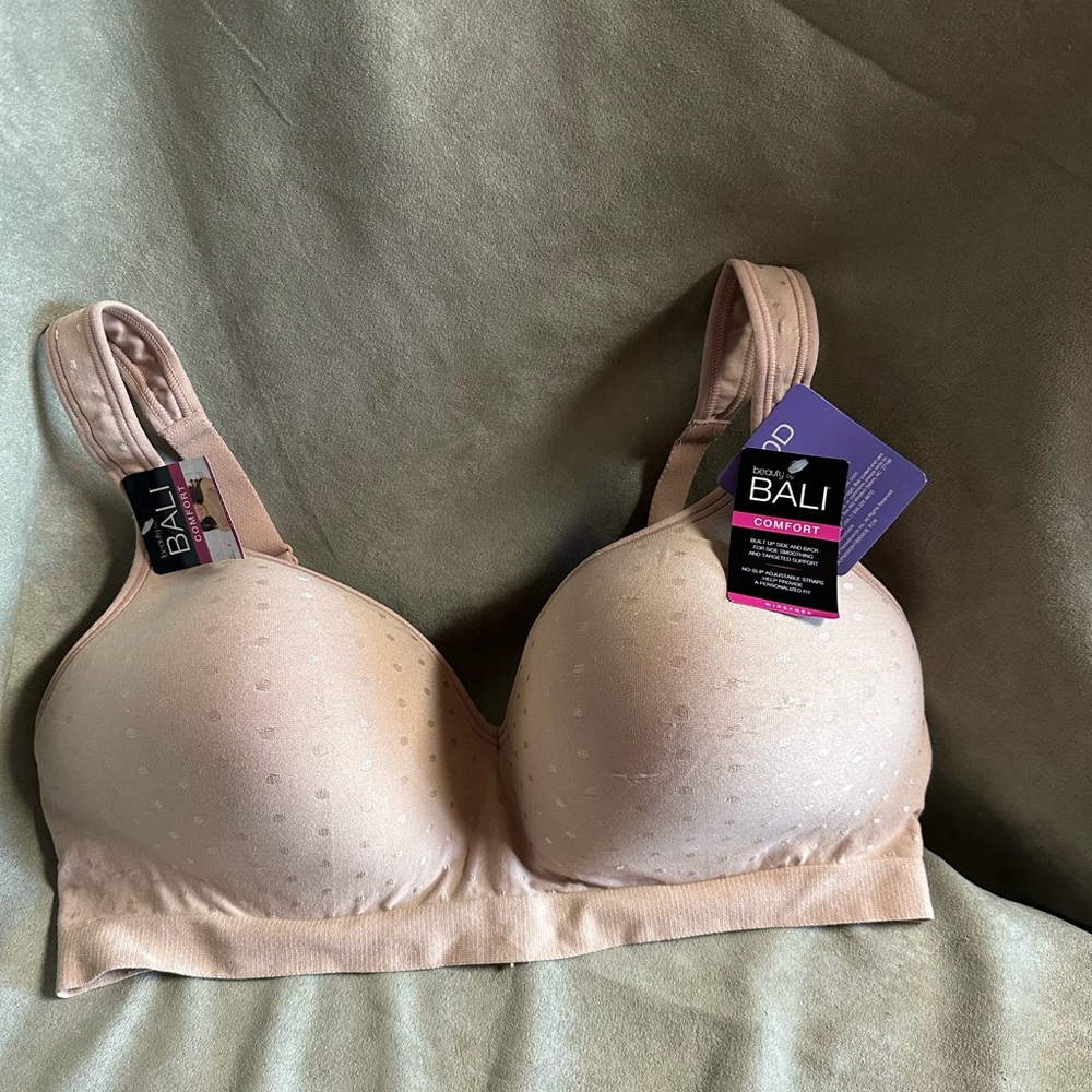 Bali Comfort Bra wire free beige 40D NWT